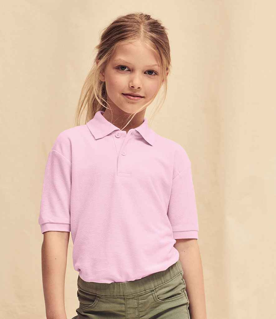 Fruit of the Loom Kids Poly/Cotton Piqué Polo Shirt