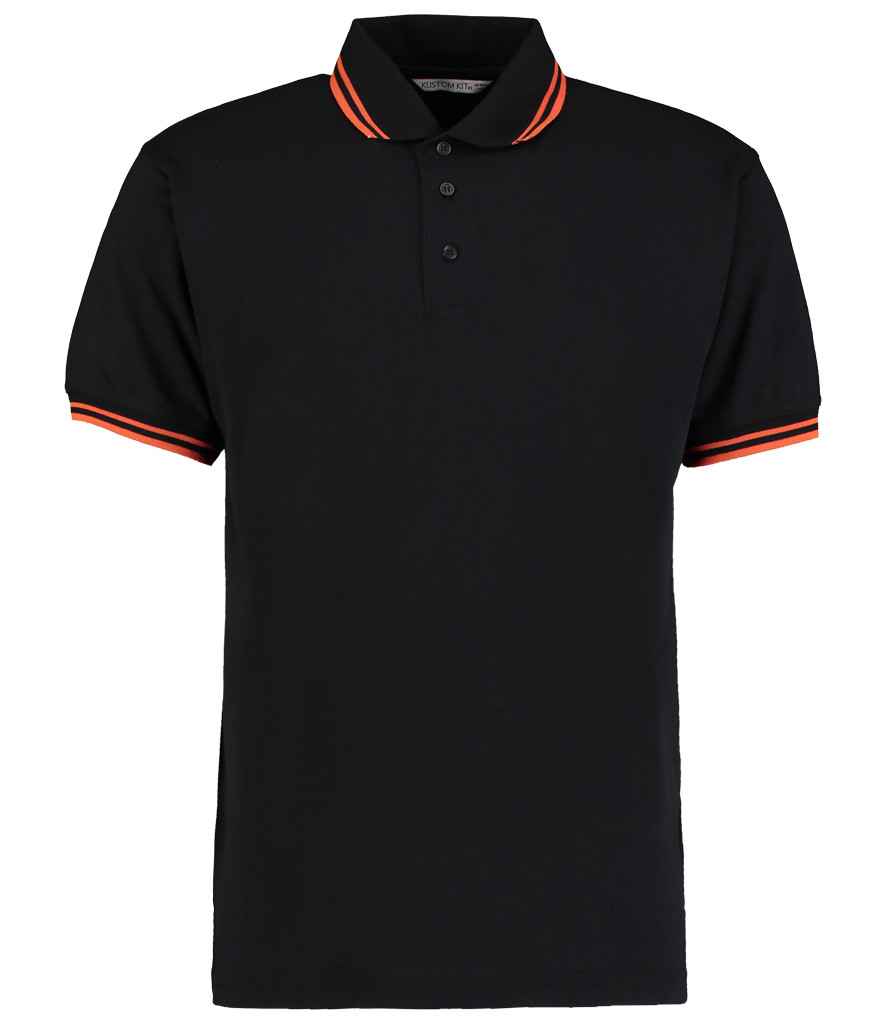 Kustom Kit Contrast Tipped Polo Shirt